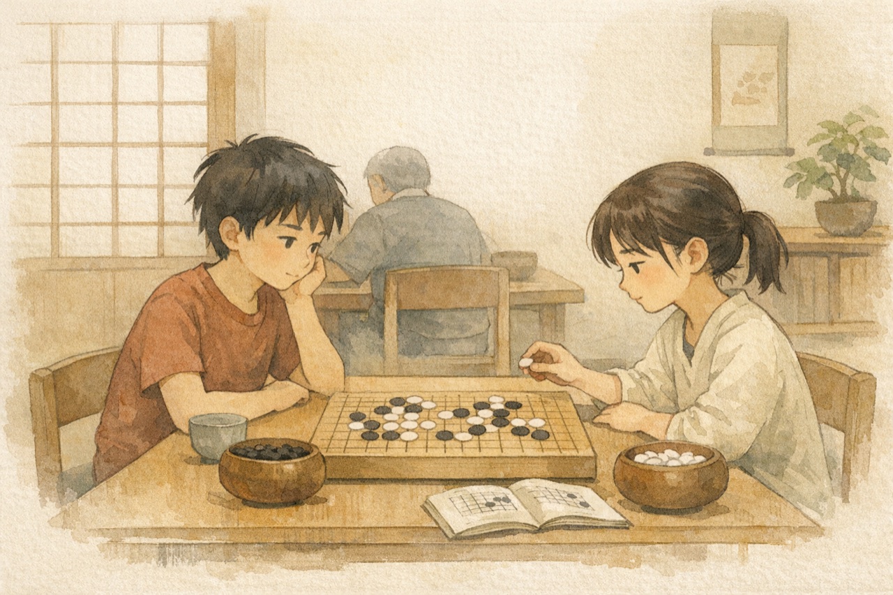 A Beginner's Guide to Go in Japan detail image showing in japan, go has long been taught through review, repetition, and respectful…