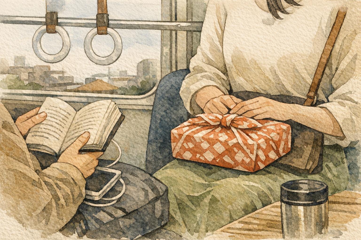 Daily Life in Japan: A Simple Routine Explained detail image showing because the commute can be long and dense, people create tiny private…