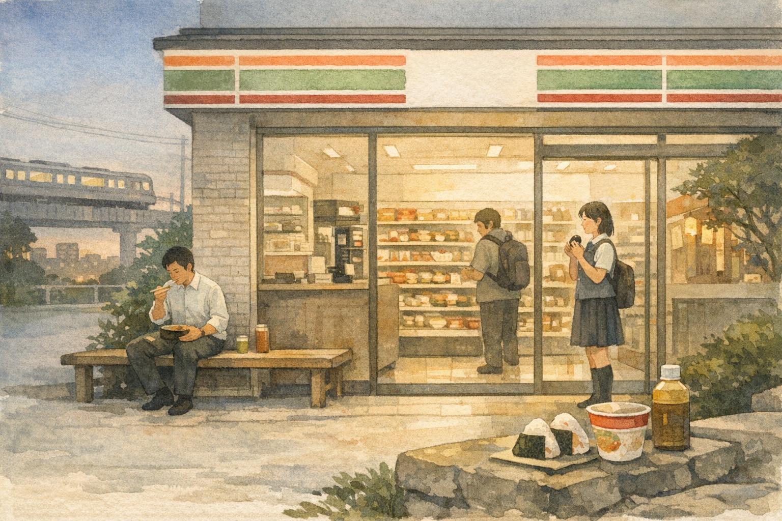 How Convenience Stores (Konbini) Became Food Icons image showing why konbini food feels dependable