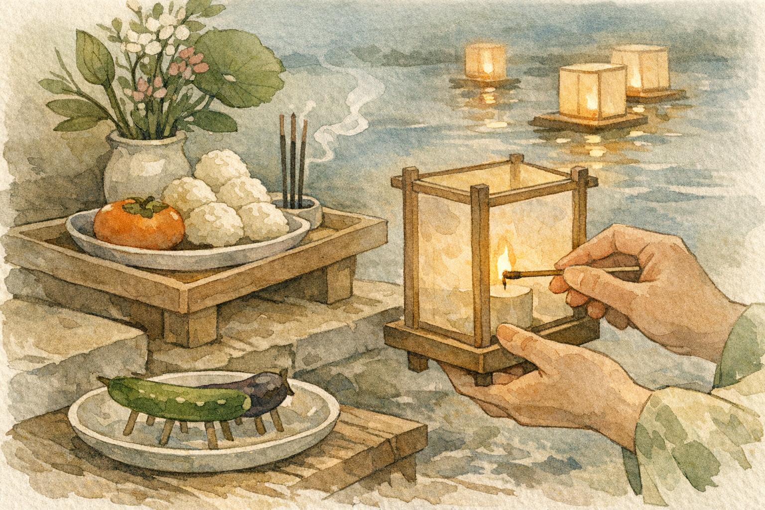 Japanese Festivals (Matsuri) in Modern Japan detail image showing although obon centers on family, it also spills outward into…