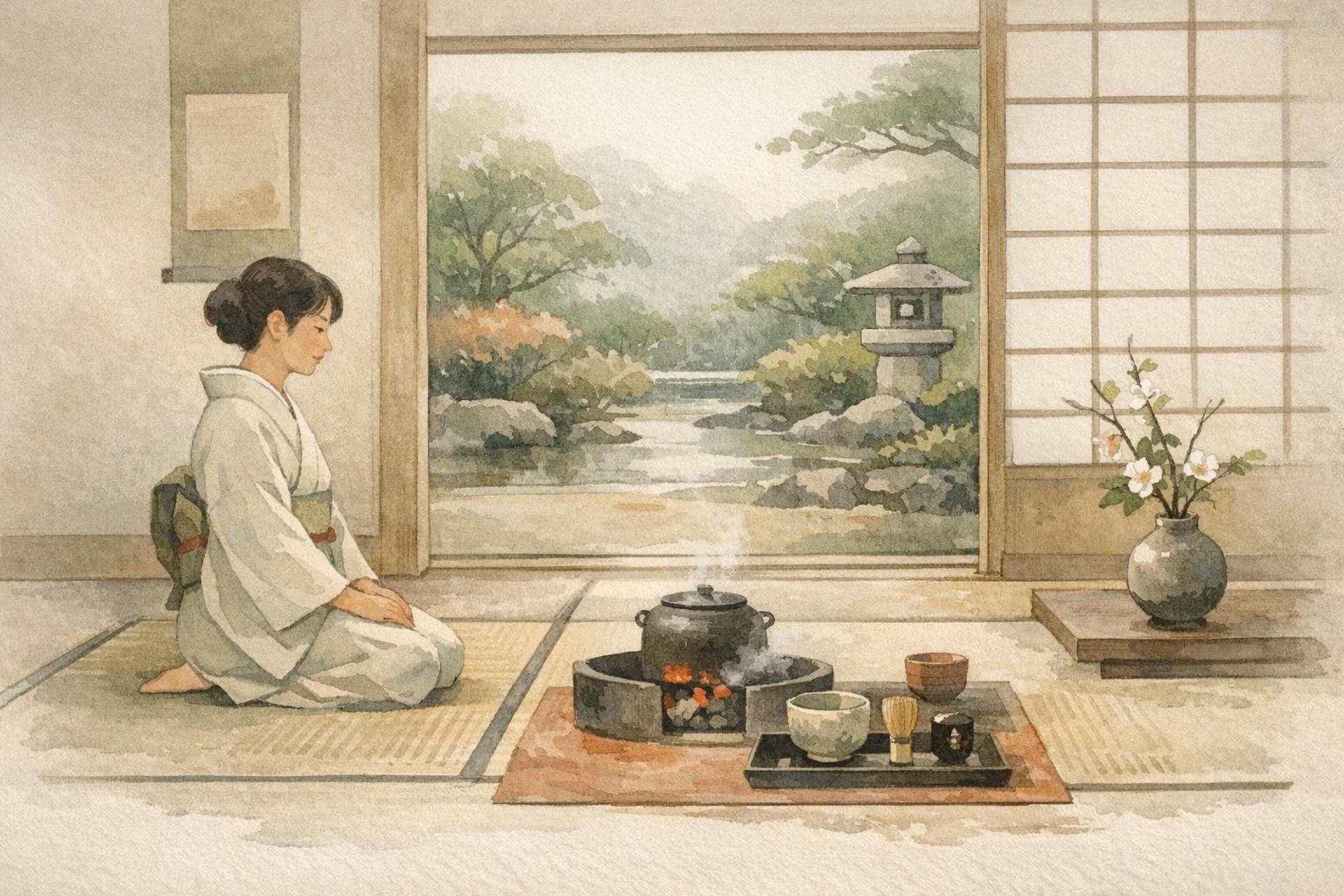 Japanese Tea Ceremony: Meaning Behind Every Move image showing movement that creates atmosphere