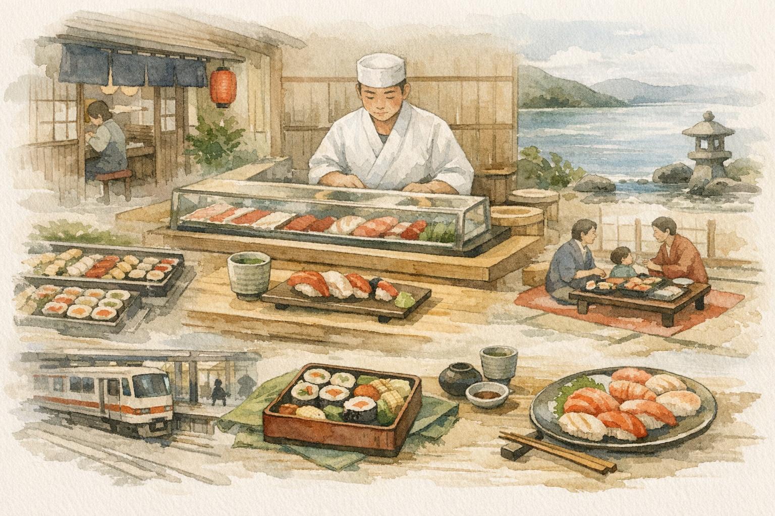 Sushi Types Explained: More Than Just Raw Fish image showing the rice is the real center
