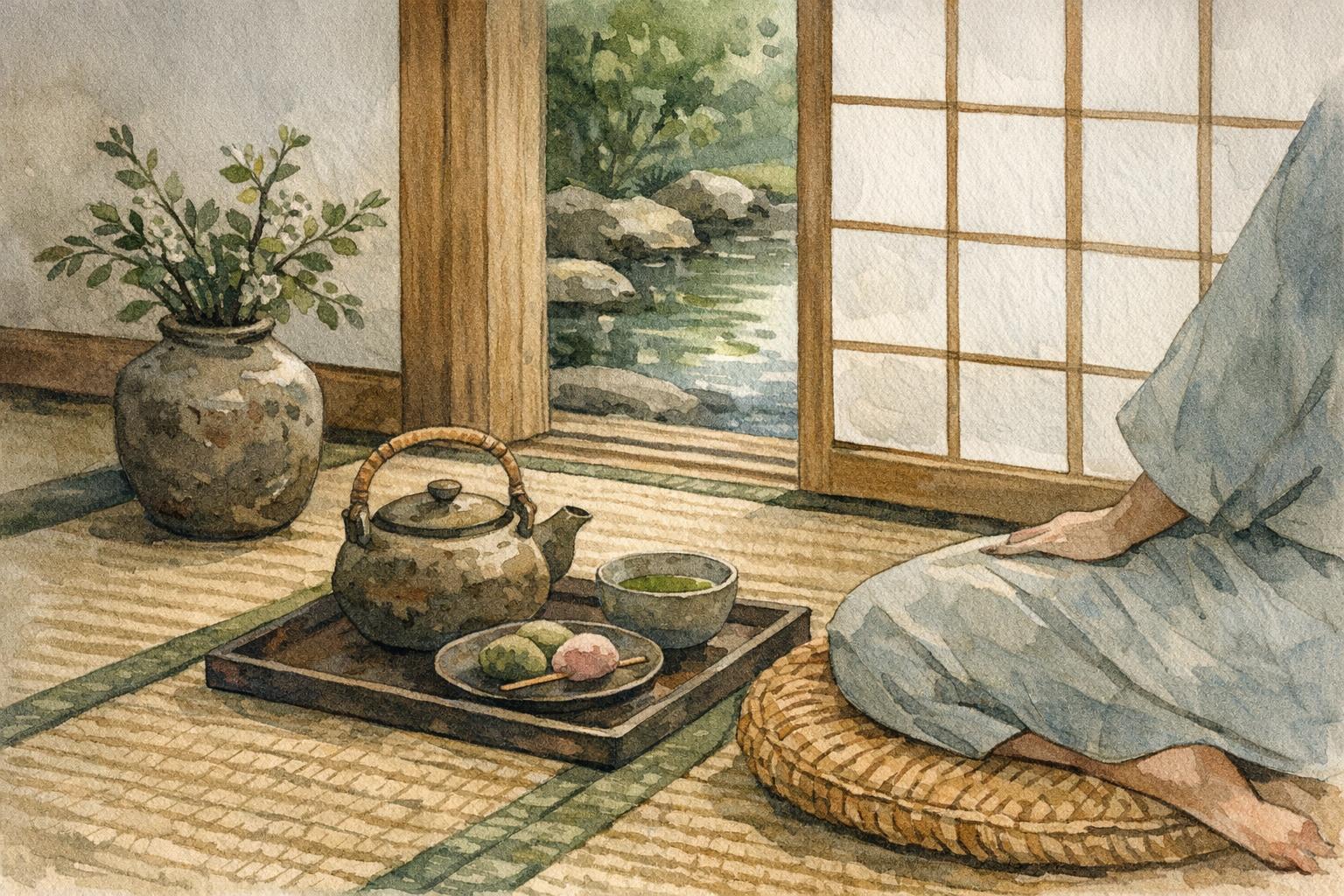 Tatami, Shoji, and Zen: Inside a Traditional Japanese Home detail image showing shoji screens soften daylight and make boundaries feel…