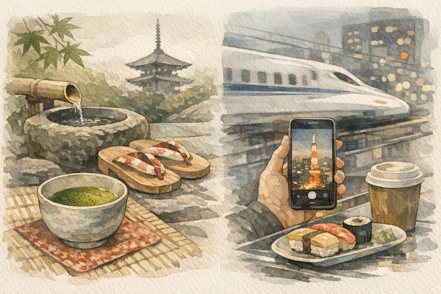 Tokyo vs Kyoto: Old vs Modern Japan detail image showing kyoto is not frozen in the past, and tokyo is not simply detached from history.