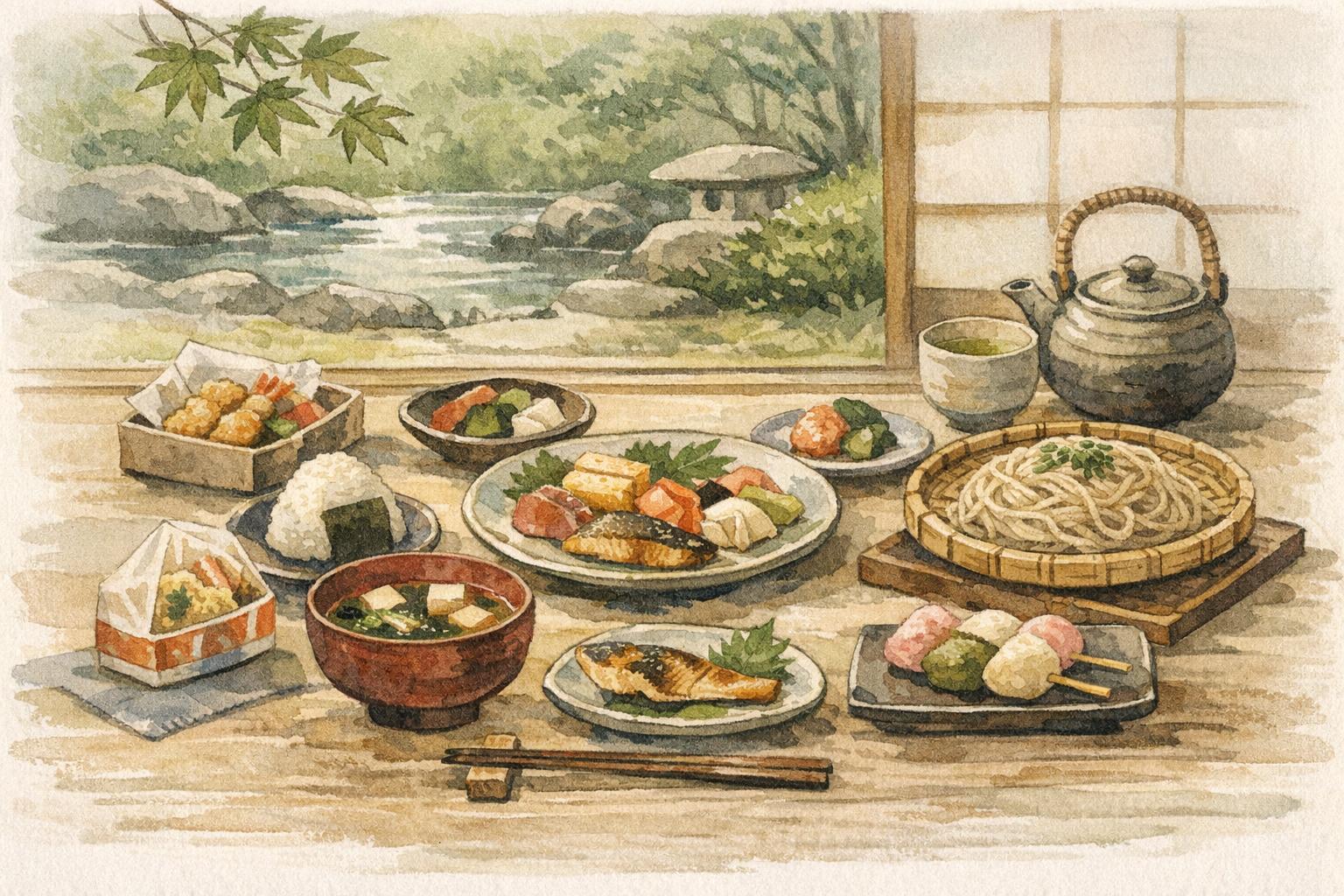 What Makes Japanese Food So Unique? image showing rice as the meal's center of gravity