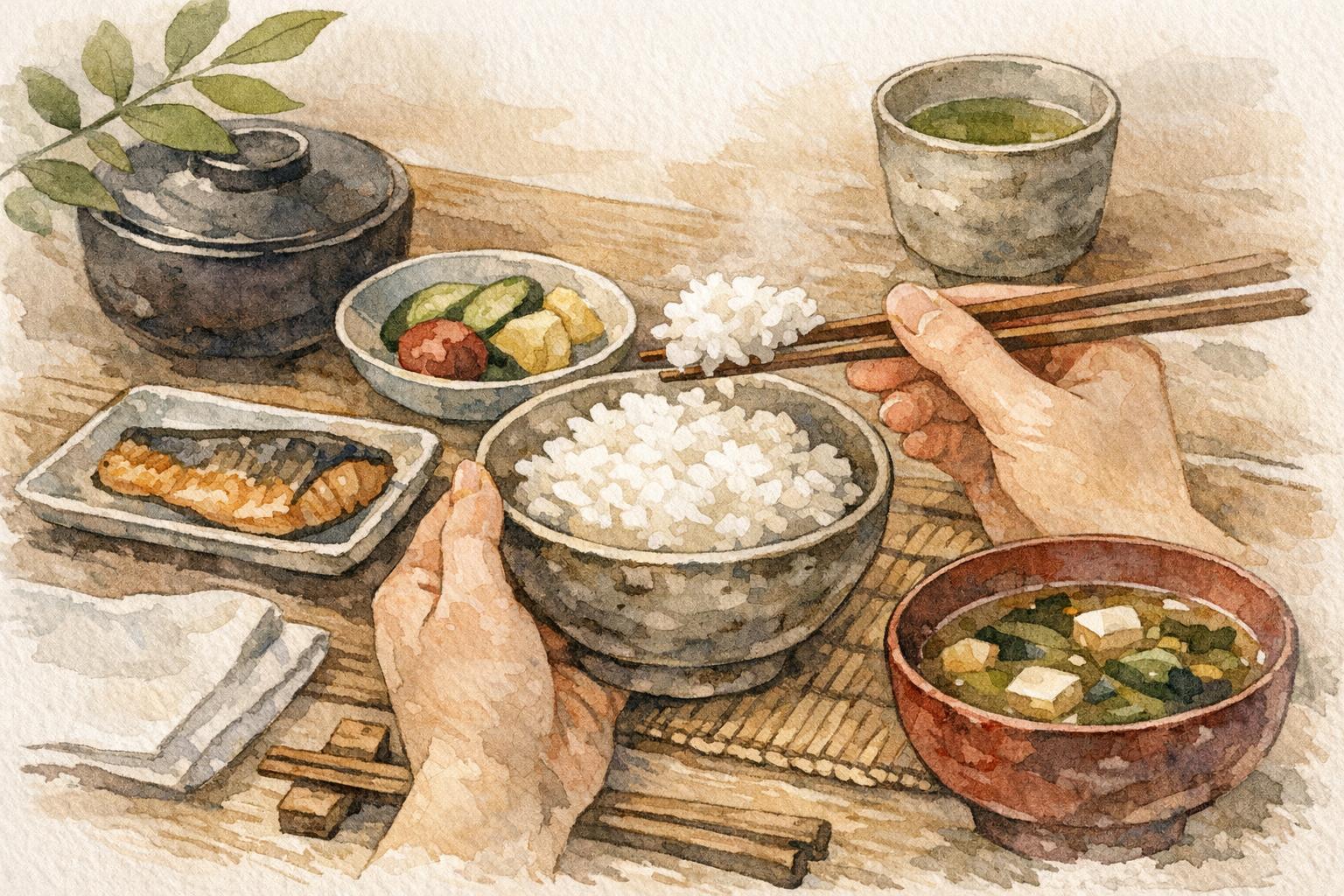 What Makes Japanese Food So Unique? detail image showing rice carries emotional weight because it appears in so many formative and…