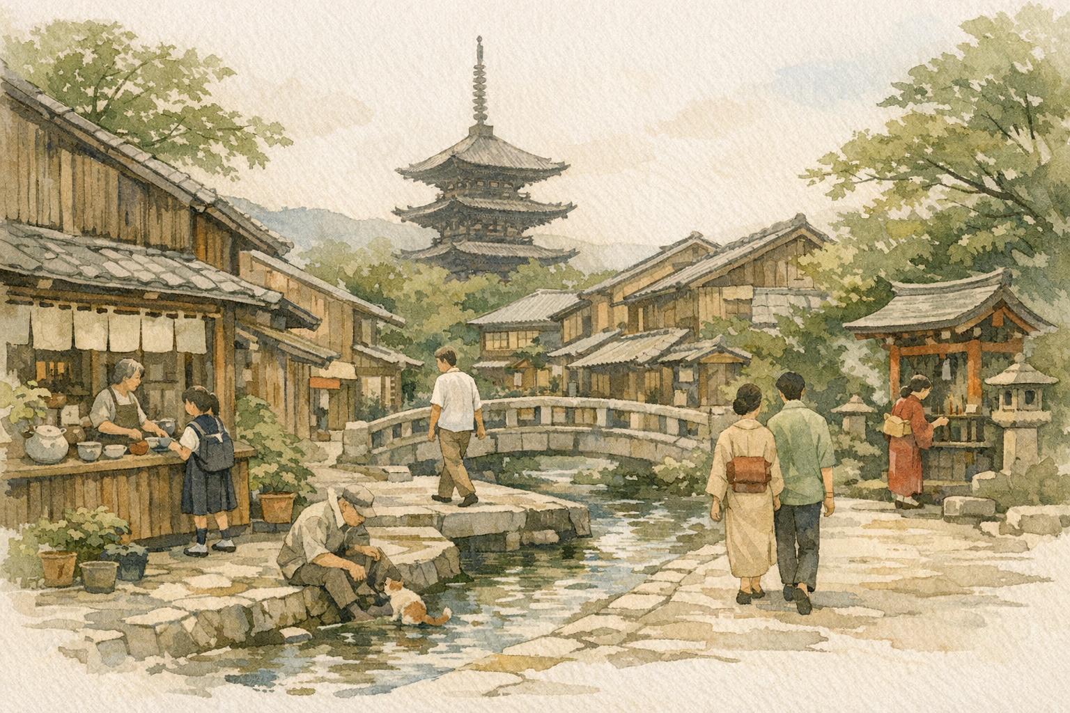 What Makes Kyoto So Special? image showing a city shaped by ordinary use