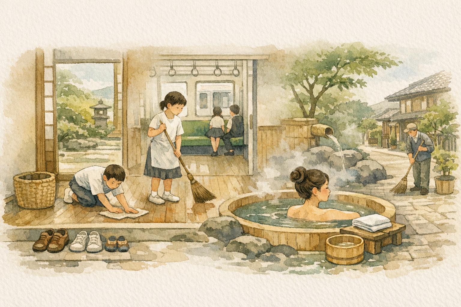 Why Cleanliness Is So Important in Japan image showing cleanliness begins as routine