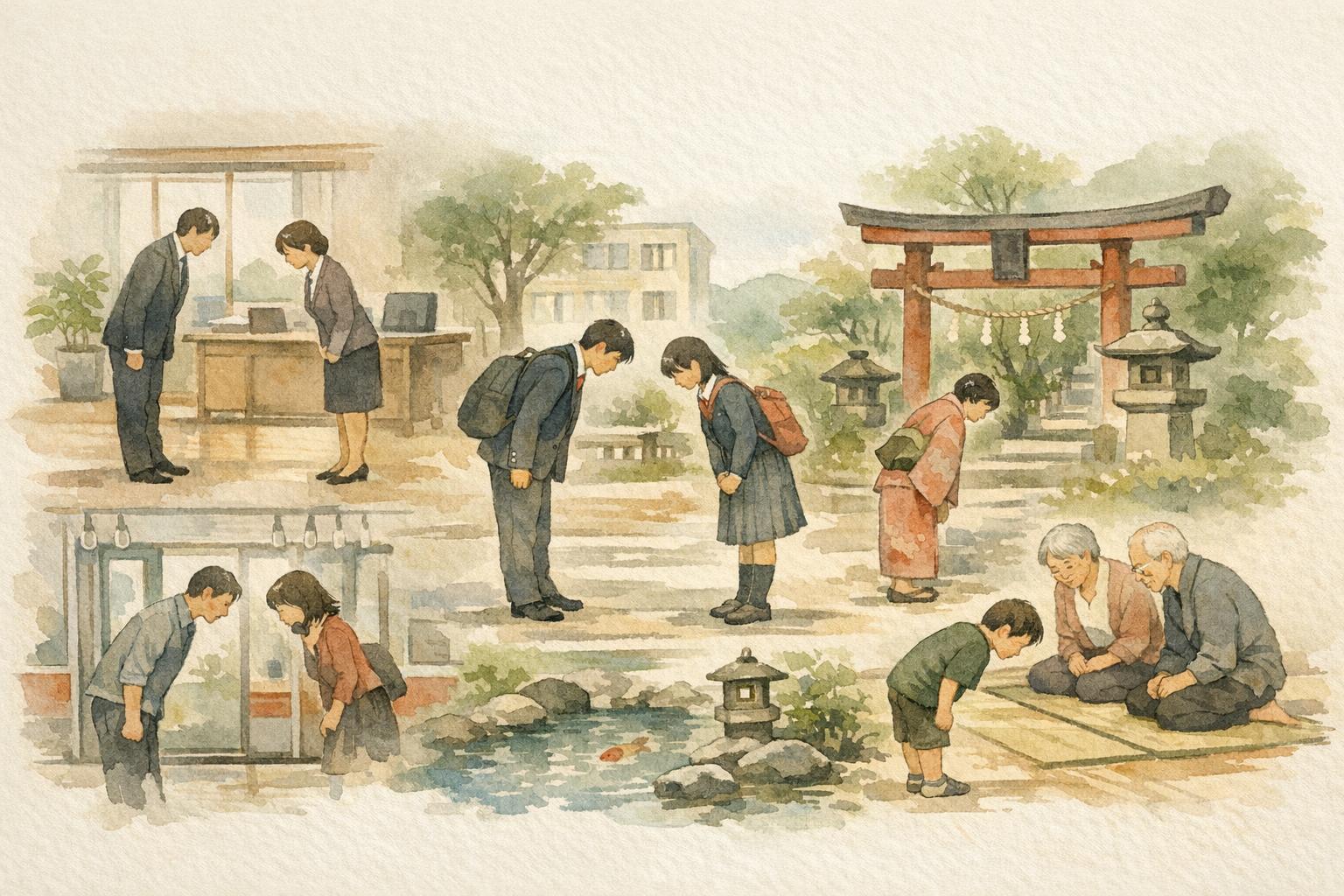 Why Do Japanese People Bow Instead of Handshakes? image showing a gesture with many shades of meaning