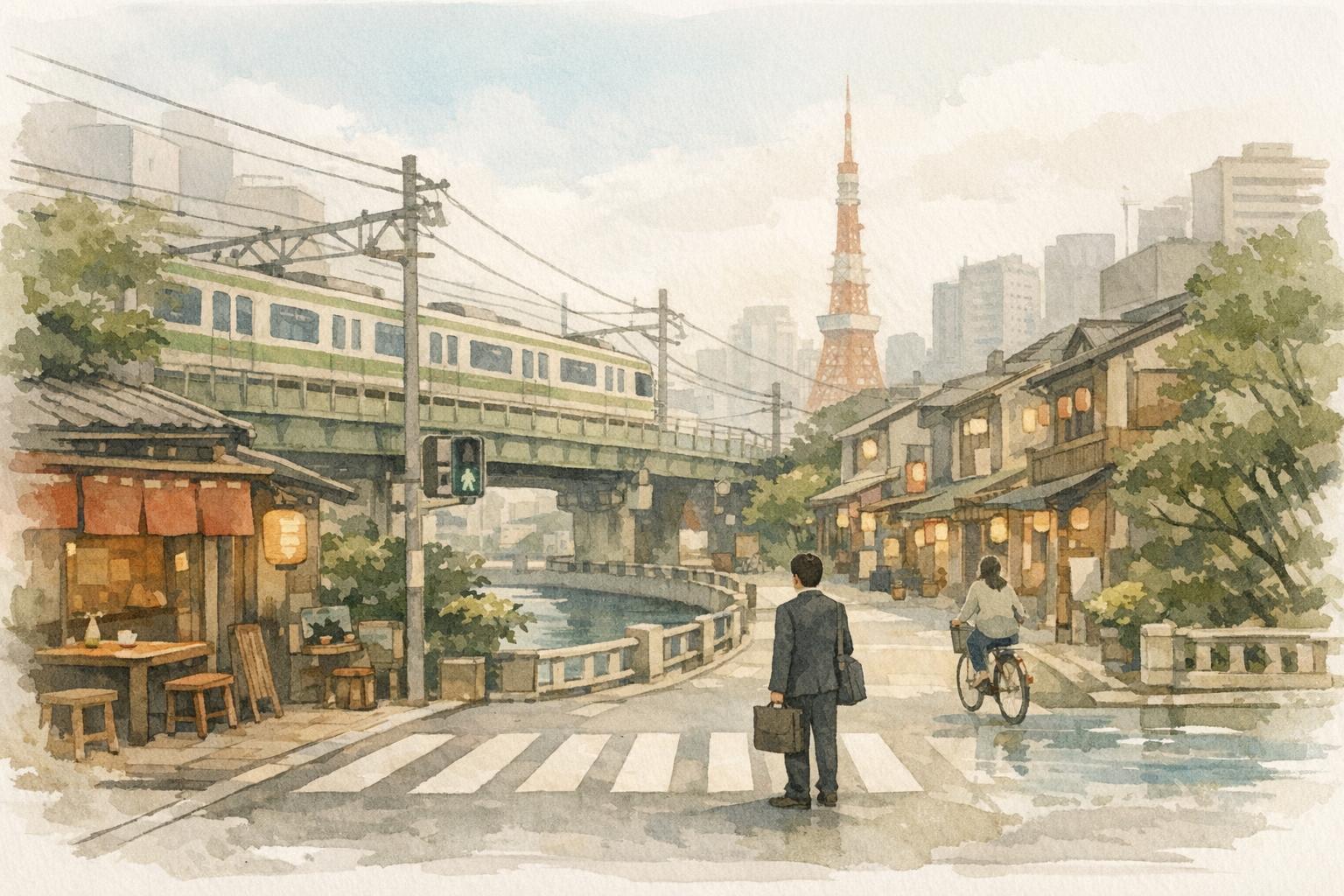 Why Tokyo Never Sleeps but Still Feels Organized image showing the city changes every few stops