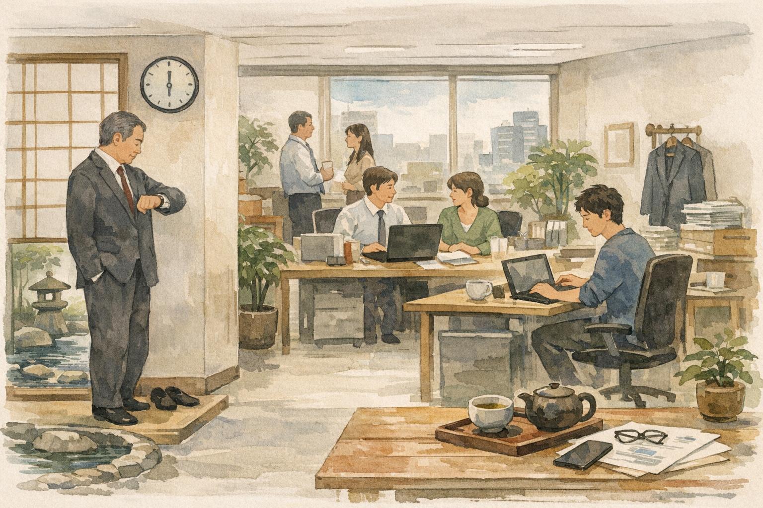 Work Culture in Japan: Myths vs Reality image showing why the stereotype became so strong