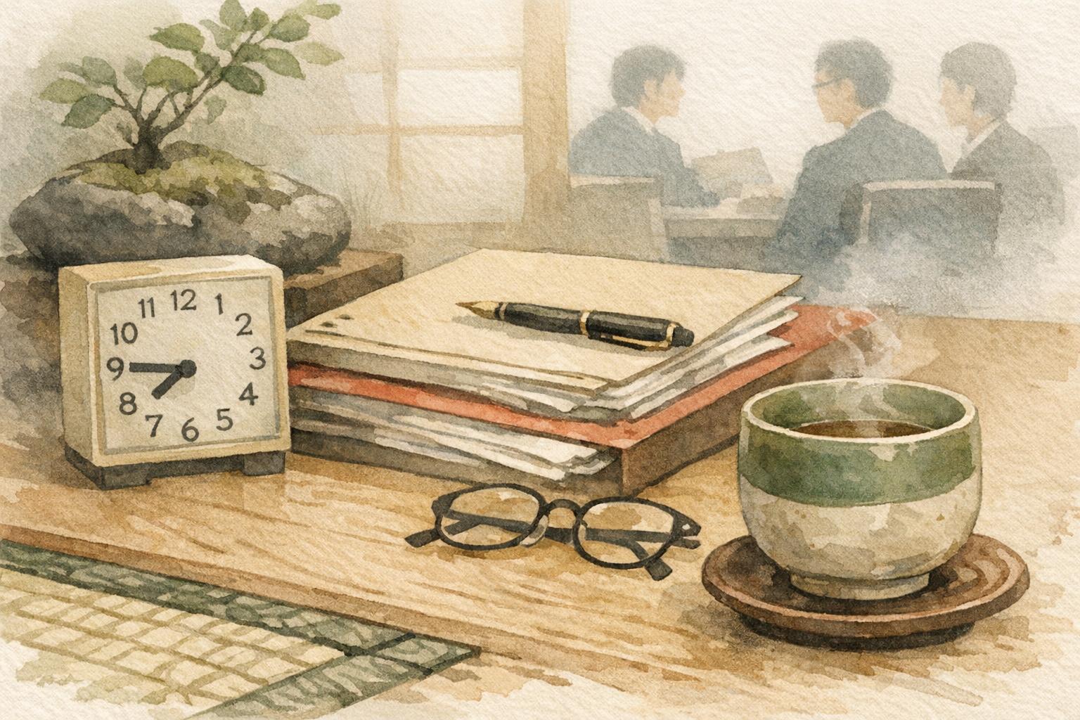 Work Culture in Japan: Myths vs Reality detail image showing many japanese workplaces still place strong value on punctuality, reporting…